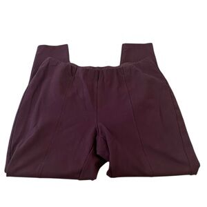 J. Jill Ponte Knit Leggings Pull On Stretch Slim Straight Leg Purple Medium